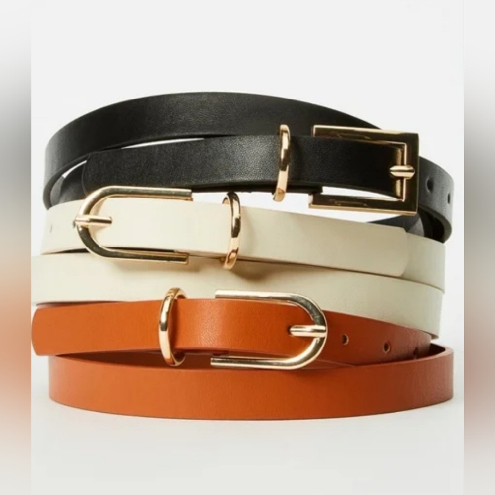 JUSTFAB - Multi-Pack Thin Belt Trio